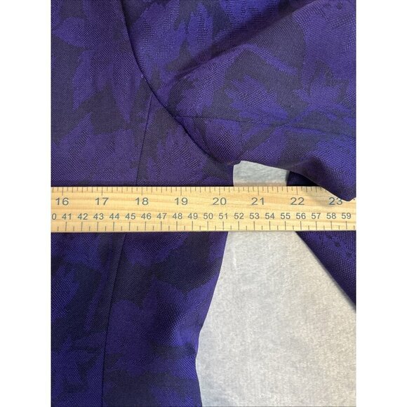 Pendleton Wool Jacket Blazer Purple Flora Black Violet Button Down Women's 10P - Picture 4 of 9